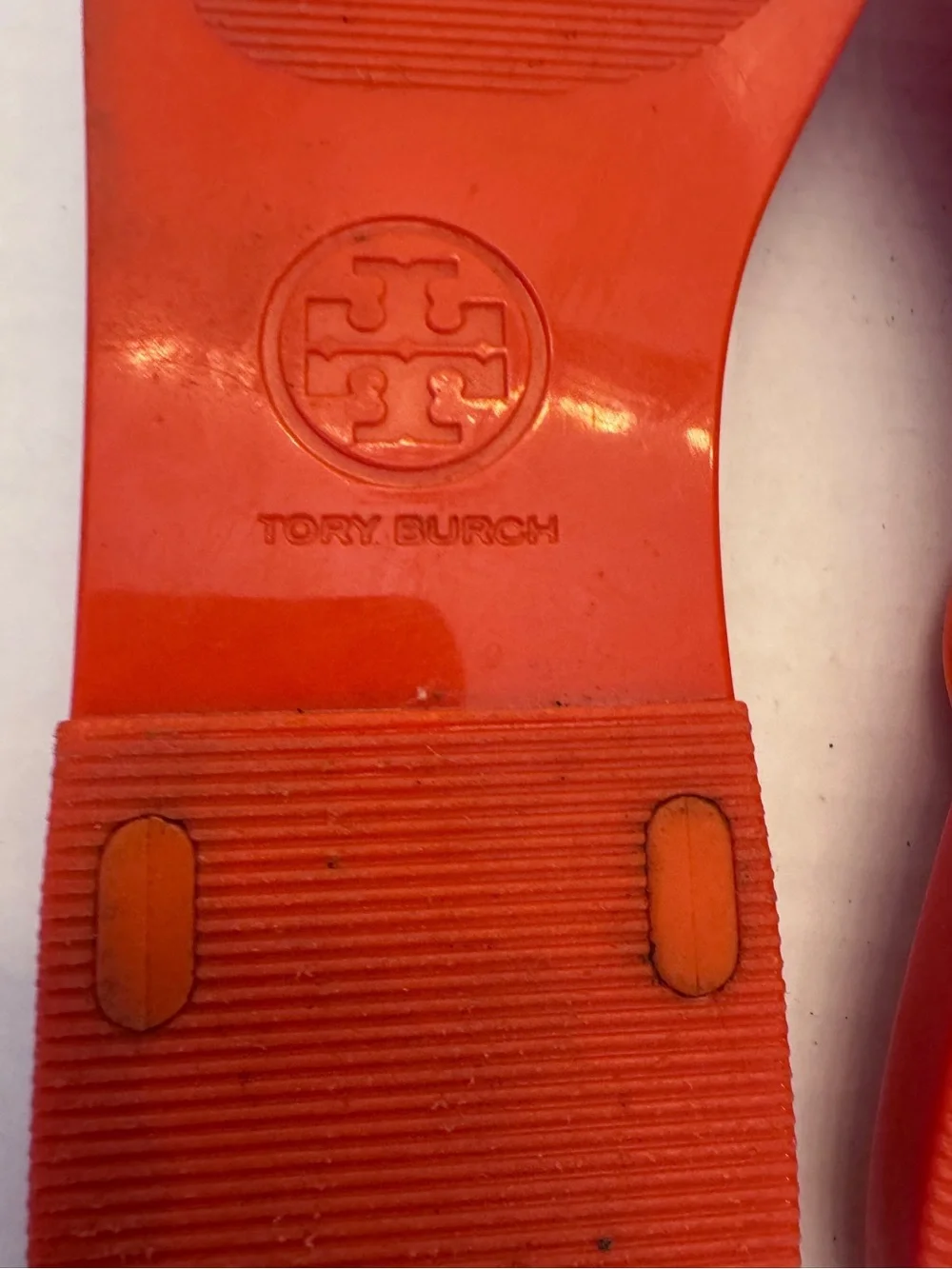 Tory Burch  Sandals  Jelly Orange  Thong /slip On Sandals Size 9M Summer Preppy